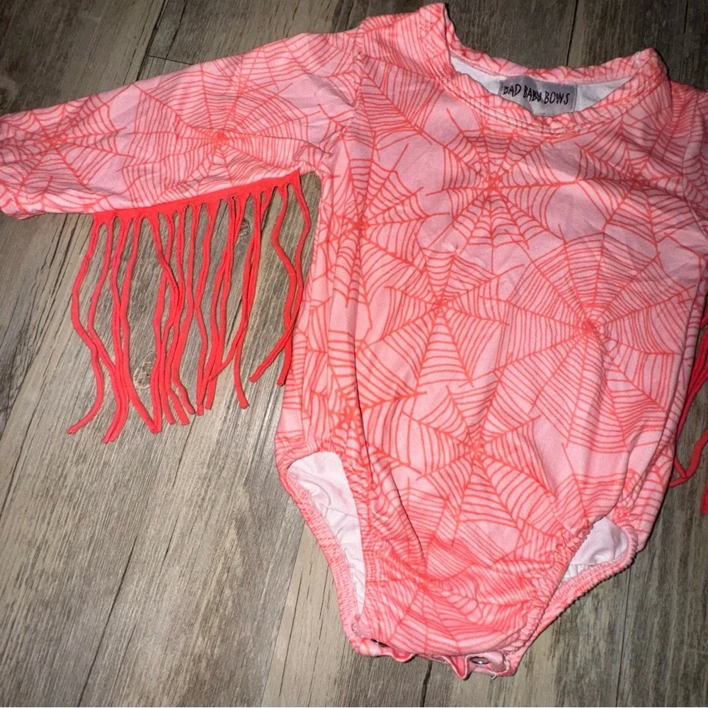 Spider Web Fringe Kids Halloween Costume